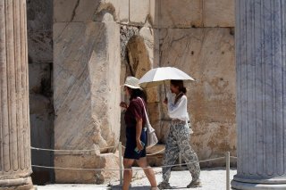 Si des températures de 40°C à 41°C sont attendues à Athènes vendredi et samedi, au sommet de l'Acropole, la véritable température ressentie par le corps est considérablement plus élevée. (photo symbolique)